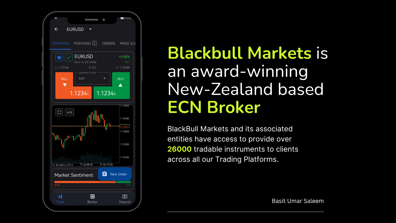 BlackBull Markets trading app — Flutter fintech